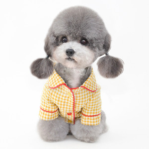 Venta al por mayor nuevos y cómodos pijamas para perros de alta gama de poliéster suave ropa de casa acogedora para el verano y el invierno nueva ropa de dormir para mascotas - Product Image 2