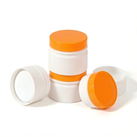 Vente en gros de pots à crème en PP blanc de 100 à 200 ml, contenants cosmétiques vides de luxe OEM, soins de la peau et crème pour les yeux, couvercle rose