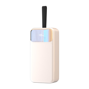 Batterie externe avec cordon, 30000 mAh, haute capacité, charge rapide, batterie externe portable 30000 mAh avec écran numérique - Product Image 1