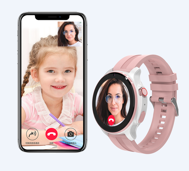 4G Kids GPS Tracker Smart Watch with SIM Card Phone & Video Call HD Camera SOS Waterproof LT46 Round Children's Smartwatch