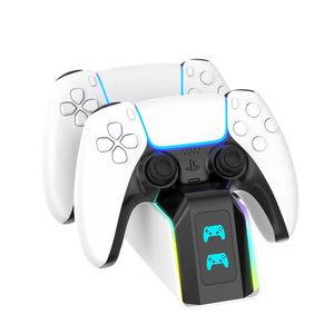 Station de charge pour manettes <span class=keywords><strong>PS5</strong></span> / Ultra Fine / Professionnelle avec indicateurs LED, station de charge double - Product Image 2