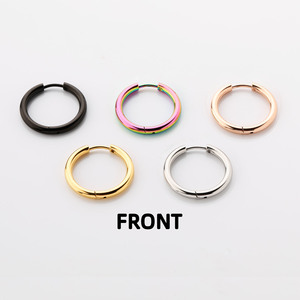 <span class=keywords><strong>Pendientes</strong></span> de Aro Huggie de Acero Inoxidable, Chapados en Plata y Oro, de 1.2-5mm, 6mm, 8mm, 10-20mm, 14k, 18k, con Anillo de Salto, en Tamaños Pequeños, <span class=keywords><strong>Mini</strong></span>, Grandes y Gruesos - Product Image 4