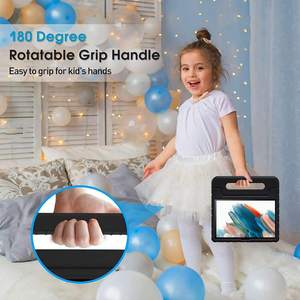 Étui pour tablette HGD pour Samsung TAB A8 10,5 pouces 2021 X200 / X201, protection antichoc légère avec poignée et support, housse pour enfants - Product Image 5