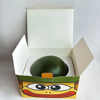 Chapeau imprimé en carton rigide à fermeture magnétique pliable personnalisé/boîte d'emballage en papier pliable pour carte-cadeau de casquette de baseball