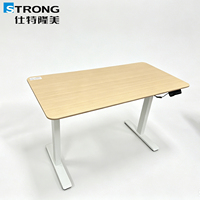 Fabricant professionnel de solutions de mobilier de bureau à domicile personnalisées et nouvellement améliorées, bureau debout électrique réglable avec double moteur