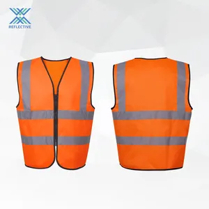 LX Low MOQ High Visibility Safety Reflector Vest Reflective EN 20471 Engineer Vest Class 2 Reflective Waistcoat