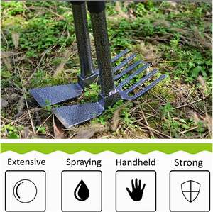 Fabrication professionnelle petite <span class=keywords><strong>houe</strong></span> combinée d'outils à main de jardin avec poignée en acier au carbone - Product Image 5
