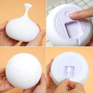 Lámpara Nocturna Infantil 3D USB Personalizada, Lámpara Nocturna de Silicona para Niños para el Dormitorio - Product Image 2
