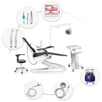 Unité de Traitement Dentaire Complet Électrique, Fauteuil Dentaire avec Composants Métalliques, Machine de Traitement Oral, Lit Patient pour Clinique Dentaire