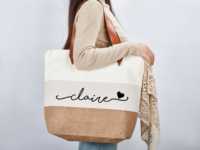 Sac à cordon en jute imperméable doublé 2026 - Pochette de rangement réutilisable pour chaussures de sport