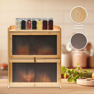 ตู้ไม้โชว์2ชั้นตู้กับข้าวไม้ไผ่ - Product Image 5