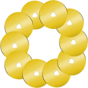 Cuchillas de corte rotativo de 45mm, 60mm, 28mm, 18mm y 9mm, hojas de onda, hojas de línea punteada recubiertas de titanio, 45mm, suministro de fábrica - Product Image 2