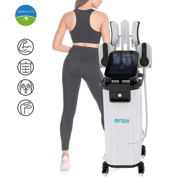 4 Handles Muscle Electro Stimulator Body Sculpting Full Body Ems Machine for Muscle Building and Fat Burning