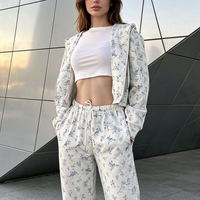 Ensemble sweat à capuche et pantalon de survêtement thermique surdimensionné pour femme, en molleton de coton épais, personnalisé, imprimé DTG, haute qualité, pour l'hiver