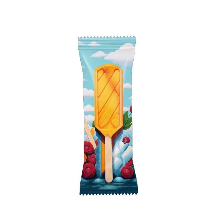 Stampa personalizzata termosaldatura in plastica empaque de helado ice lolly cream pop pouches ice cream popsicle wrappers packaging bag