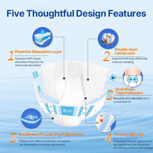 Couches Kaida pour adultes, produits pour personnes âgées, vêtements <span class=keywords><strong>Abdl</strong></span>, couches <span class=keywords><strong>Abdl</strong></span>, prévention des fuites 3D, pantalons pour adultes - Product Image 5