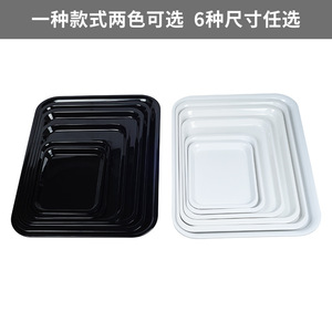 Wuhe Melamine Rectangular Tray A5 Nordic White Home Serving Tray For Tea Water Cups Commercial Use - Product Image 4