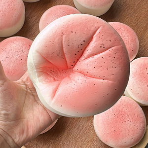 Juguete Educativo de 5 Pulgadas con Forma de Pastel de Queso Rosa Pastel, Auto-Reparable a su Forma Original, Suave al Tacto, Pegajoso, de Rebote Lento, Comida de Juguete - Product Image 5