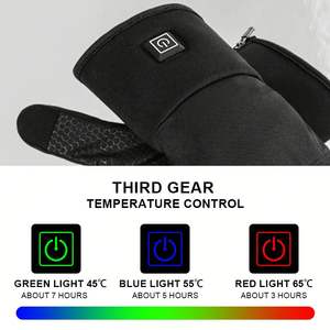Gants chauffants d'hiver pour moto <span class=keywords><strong>Ski</strong></span> Snowboard Gants en polyester imperméables Doublures Batterie Chaleur <span class=keywords><strong>Ski</strong></span> Gants <span class=keywords><strong>De</strong></span> <span class=keywords><strong>Ski</strong></span> Hiver Warm - Product Image 4