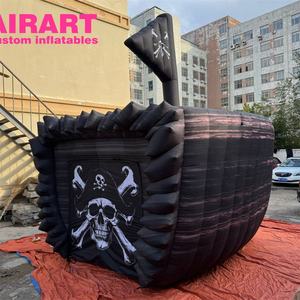 Faites <span class=keywords><strong>de</strong></span> votre événement un moment inoubliable : louez ou achetez notre tunnel gonflable en forme <span class=keywords><strong>de</strong></span> bateau pirate avec des matériaux Oxford - Product Image 2