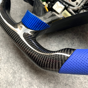 พวงมาลัยคาร์บอนไฟเบอร์แบบปรับแต่งพิเศษสำหรับรถยนต์ฮอนด้าแอคคอร์ด (รุ่นที่ 7 คูเป้ CL7/CL9) ปี 2003-2007 และอะคูรา TSX ปี 2004-2008 - Product Image 3