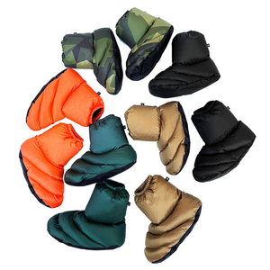Chaussons d'hiver en duvet d'oie ultralégers Chaussons d'extérieur d'intérieur Chaussons chauds et souples pour hommes et femmes avec sac de rangement - Product Image 5
