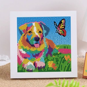 Kit <span class=keywords><strong>Pittura</strong></span> Diamante Fai da Te con Animali Carini Dipinti a Mano, con Telaio, Arte Murale Artigianale a Cartone Animato <span class=keywords><strong>per</strong></span> Bambini - Vendita Calda - Product Image 4