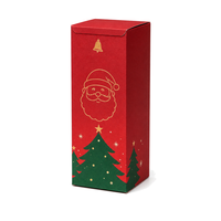 Boîte d'expédition en carton ondulé personnalisée OEM pour Noël avec couvercle à rabat, languettes intégrées et emballage plat pour l'expédition de cadeaux festifs