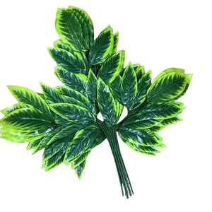 Decoración de <span class=keywords><strong>hojas</strong></span> de plantas de imitación <span class=keywords><strong>Hojas</strong></span> artificiales para decoración de boda de árbol decorativo - Product Image 1