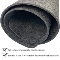 Grand tapis de souris antidérapant pour bureau, 1 pièce, en feutre, couverture de Base, pour écriture et bureau