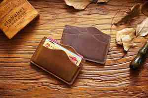 Tarjetero de Cuero Genuino Personalizado, Estilo Europeo Americano Vintage, para Tarjetas de Crédito, Identificación, con Personalización de Fábrica - Product Image 4