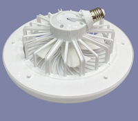 Ventilateur de chambre à coucher LED E27 télécommande étude salon lumière universelle tête de lampe dortoir plafonnier