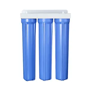 Alloggiamento del filtro dell'acqua blu grande Jumbo PP a 3 stadi da 4.5*20 pollici per depuratore d'acqua