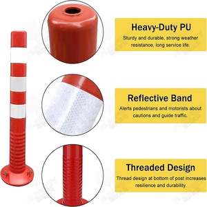 Phản Quang tự dính tổ ong phản chiếu tấm cho linh hoạt delineator an toàn giao thông bollard - Product Image 3
