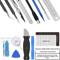 Kit d'outils multifonctionnel 89-en-1 en acier au chrome-vanadium avec embouts multiples pour démontage manuel de montres et horloges, tournevis portable
