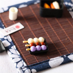 Xixi casa de muñecas Mini comida juego accesorios BJD escena circundante Bola de pescado japonés Ramen Bowl palillos salsa de inmersión - Product Image 5