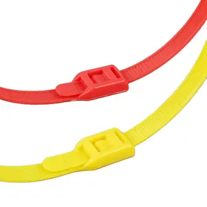 Self-locking double locking reusable plastic 3.0X200mm nylon 66 cable tie