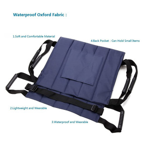 Cinturón de asistencia para silla de ruedas, soporte de cintura azul y negro para asistencia de movilidad, cojín de elevación, comodidad, salud y masaje - Product Image 4