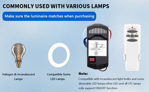 Phổ Trần Fan điều khiển <span class=keywords><strong>t</strong></span>ừ xa Kit <span class=keywords><strong>T</strong></span>ương thích với Alexa Google trợ lý, cố định cho cuộc sống thông minh ứng dụng mô hình - Product Image 3