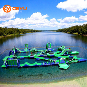 Ceyu Parque Acuático Inflable Flotante Comercial Grande para Uso en Ríos y Mares, Circuito <span class=keywords><strong>de</strong></span> Obstáculos, Pista Deportiva, Equipo <span class=keywords><strong>de</strong></span> Entretenimiento - Product Image 1