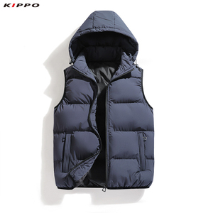 Kippo Luxe Unisex transpirable con capucha chaleco estilo Casual con Color sólido nueva colección Otoño Invierno talla grande para hombres y mujeres - Product Image 3