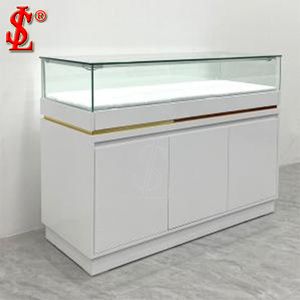Antique Bằng Gỗ Phong Cách Đồ Trang Sức Showroom Đồ Nội Thất Di Động Sử Dụng Kính Hiển Thị Trường Hợp Đồ Trang Sức Sử Dụng Đồ Trang Sức Hiển Thị Truy Cập - Product Image 4