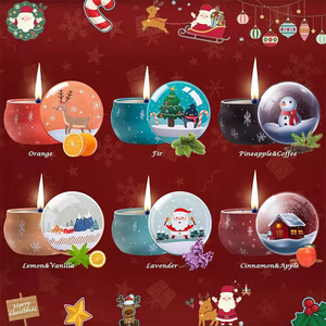 Decorazione squisita e adorabile candela di gioielli di caramelle portatile fragranza di lunga durata candela profumata di Natale - Product Image 6