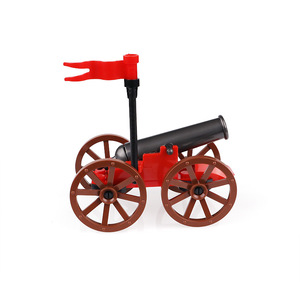 Giocattoli Educativi MOC, Cannone Militare dell'Epoca Antica, Blocchi da Costruzione a Piccole Particelle, Scena di Artiglieria su Nave Pirata, Giocattoli per Bambini - Product Image 1