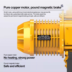 รอกโซ่ไฟฟ้าใหม่ 1 ตัน วัสดุเหล็ก สำหรับยกสินค้า 220V/380V - Product Image 3