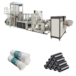 High Speed Biodegradable Rolling Star Sealing Garbage Bags Making Manufacture Price Trash Bag Making Machine Plastic Bags