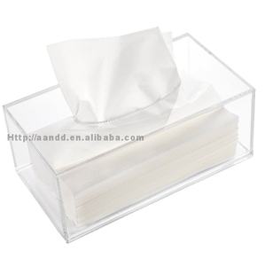 Caja de Papel Higiénico Acrílica Transparente Personalizada al por Mayor, Soporte para Papel Higiénico Facial para Hoteles, Restaurantes y Familias - Product Image 2
