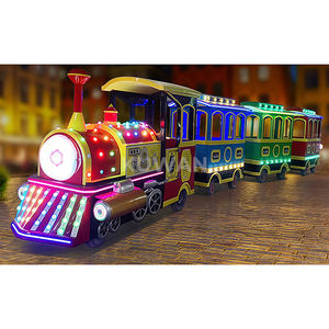 Juego <span class=keywords><strong>de</strong></span> <span class=keywords><strong>tren</strong></span> eléctrico grande personalizado para adultos, vagón <span class=keywords><strong>de</strong></span> <span class=keywords><strong>Tren</strong></span> Eléctrico estilo locomotora para parque <span class=keywords><strong>de</strong></span> atracciones y atracción turística - Product Image 4