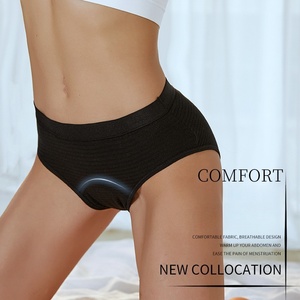 <strong>Plus</strong> <strong>Size</strong> <strong>Period</strong> Underwear for Women High Waist Leakproof <strong>Panties</strong> with Breathable Design Front/Back Protection for Heavy Flow - Product Image 4