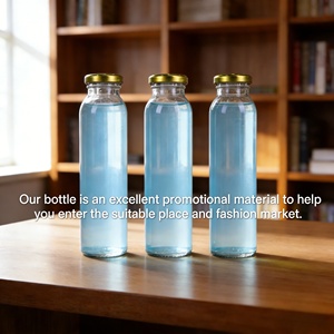 Botella de Vidrio Transparente para Jugo de 500 ml para Bebidas, <span class=keywords><strong>Brandy</strong></span>, Bebidas Energéticas con Tapa de Rosca y Estampado en Caliente - Product Image 4